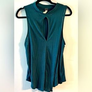 Free people tank with a slit in chest